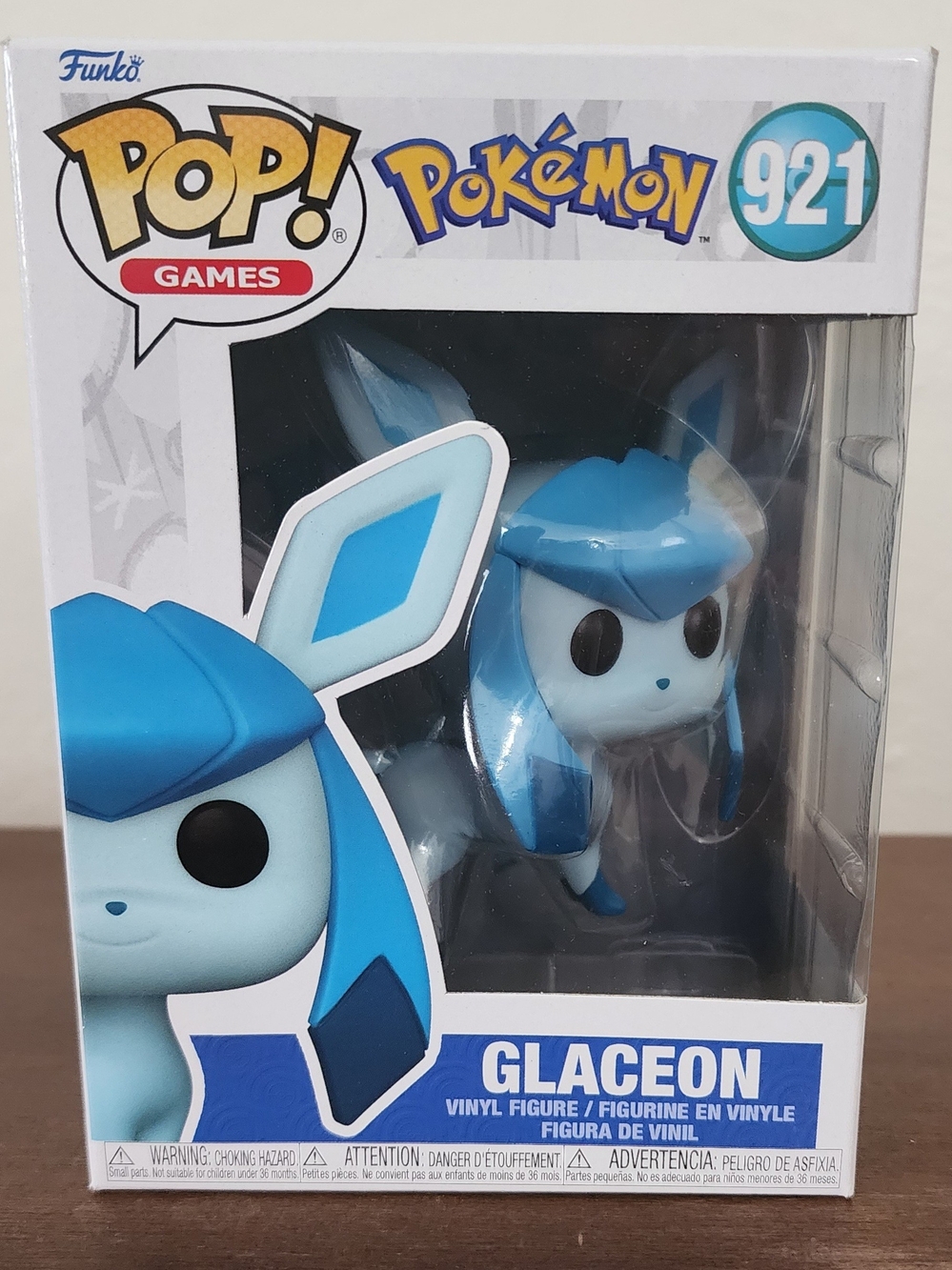 Funko Glaceon POP! Games Vinyl Figure – Light Blue & Dark Blue